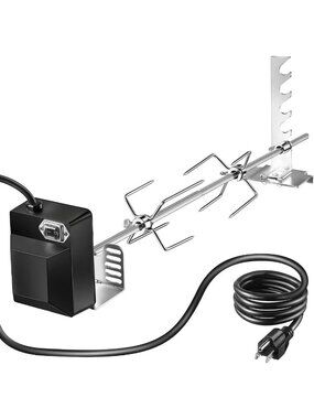 360° Automatic Rotisserie Grill Kit - Universal Cooking Accessory for Perfect